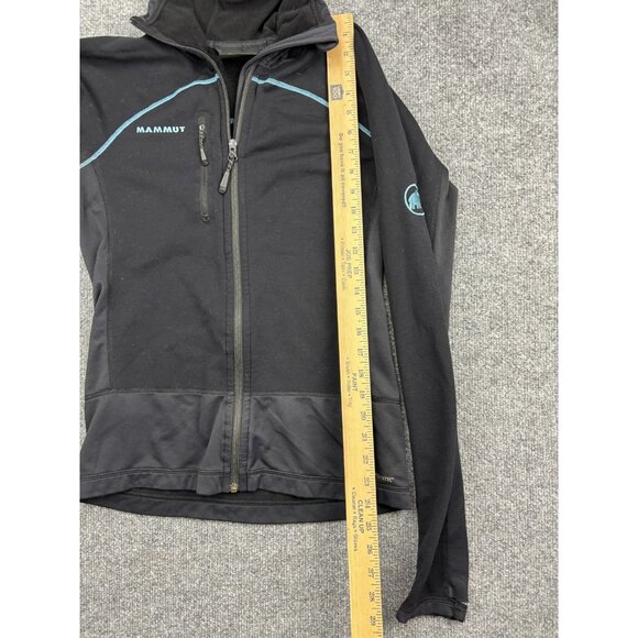 Mammut Jacket Womens Medium Black Polartec Hooded Full Zip Athletic Layering - Picture 5 of 10